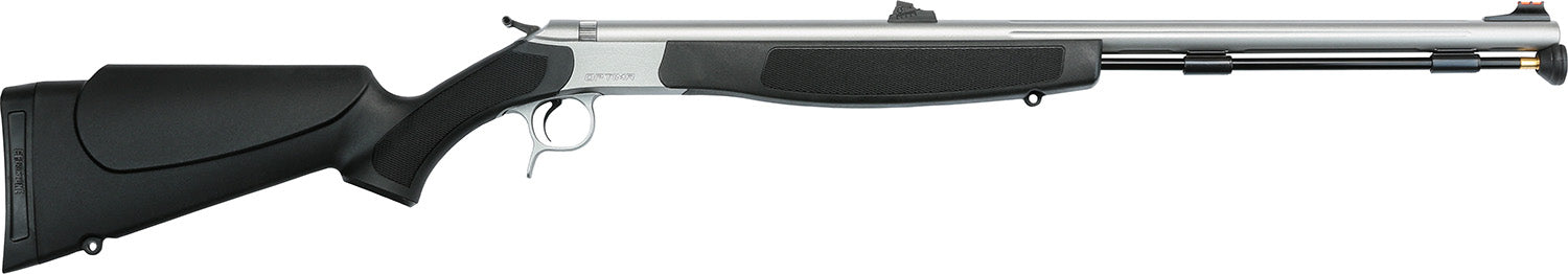 CVA PR2020SVP Optima V2 50 Cal 209 Primer 26" Stainless Steel Barrel & Drilled & Tapped Stainless Steel Receiver, Fixed Black Synthetic Stock