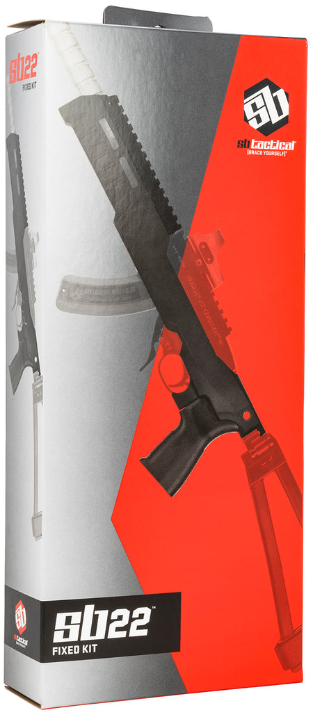 SB Tactical 22TD-01-SB SB22 Fixed Chassis Kit for Ruger 10/22 and 22 Charger Black Right Hand
