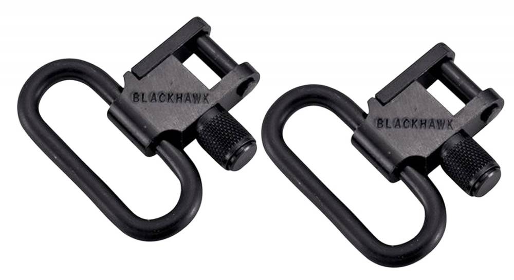 Blackhawk 70SW01BK Lok-Down 1" Blued Steel Sling Swivel