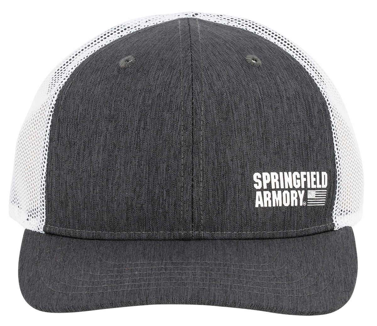 Springfield Armory Flag Trucker Hat Black/Gray Adjustable Snapback OSFA Structured