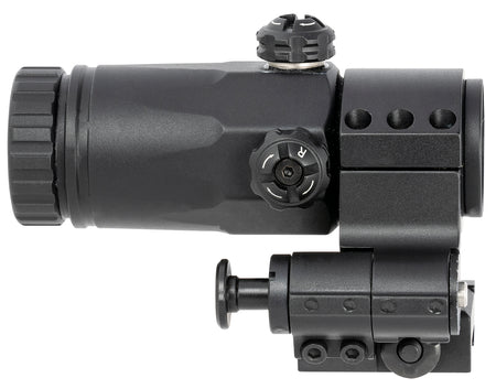 Meprolight USA 8014000400 MX3-F Black 3x Magnifier Push Button Flip-to-Side for Reflex Sights