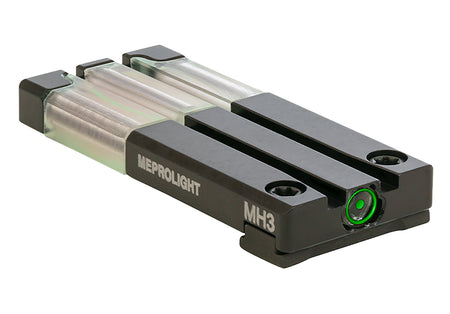 Meprolight FT Bullseye Green Tritium Fiber Optic Rear Sight for Glock MOS Slimline & Standard