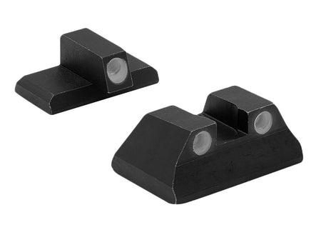 Meprolight Tru-Dot Green Tritium White Outline Front & Rear Night Sight Set for H&K P2000/P2000 SK