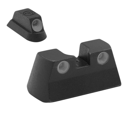 Meprolight Tru-Dot Green Tritium White Outline Front & Rear Night Sight Set for CZ 75/82/83/85