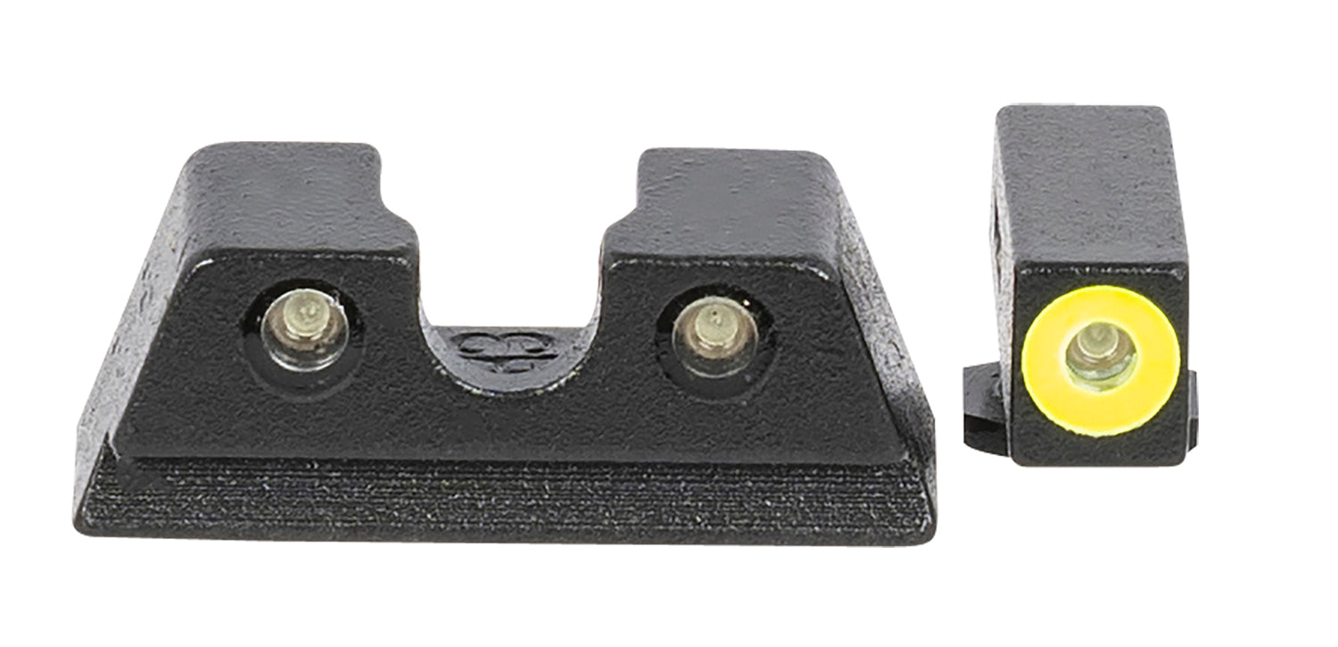 Meprolight Hyper-Bright Green Tritium Yellow Outline Night Sight Set for Glock 42/43