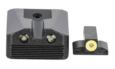 Meprolight Hyper-Bright Green Tritium Yellow Outline Night Sight Set for Kimber 1911 Wedge