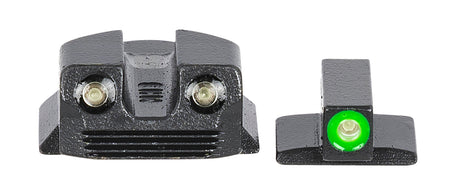 Meprolight Hyper-Bright Green Tritium Green Outline Night Sight Set for Kimber 1911 Micro/Micro 9