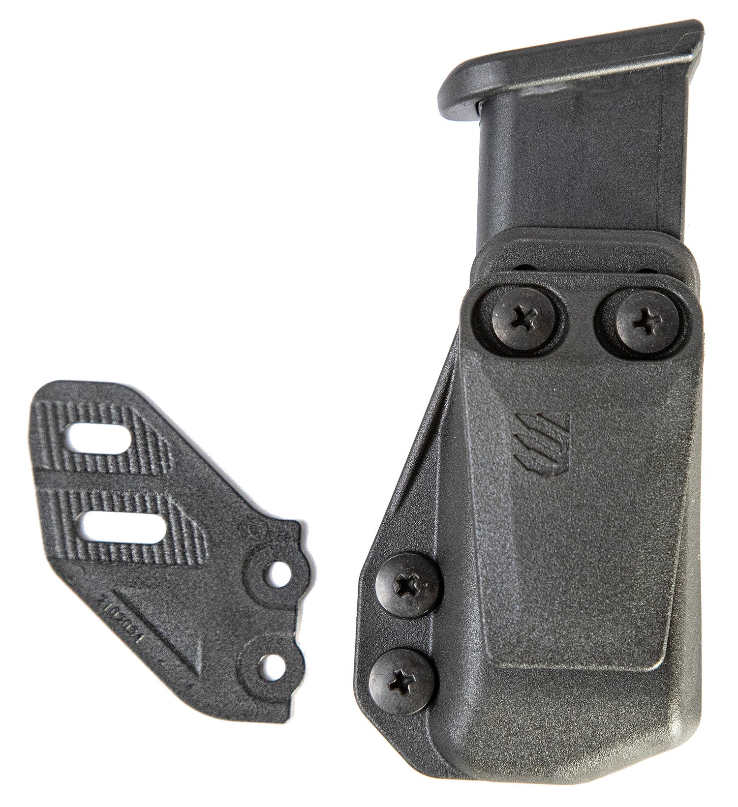 Blackhawk 416A02BK Stache IWB Double Stack Mag Carrier Belt Clip 1.5" Black Polymer