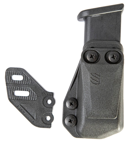 Blackhawk 416A02BK Stache IWB Double Stack Mag Carrier Belt Clip 1.5" Black Polymer