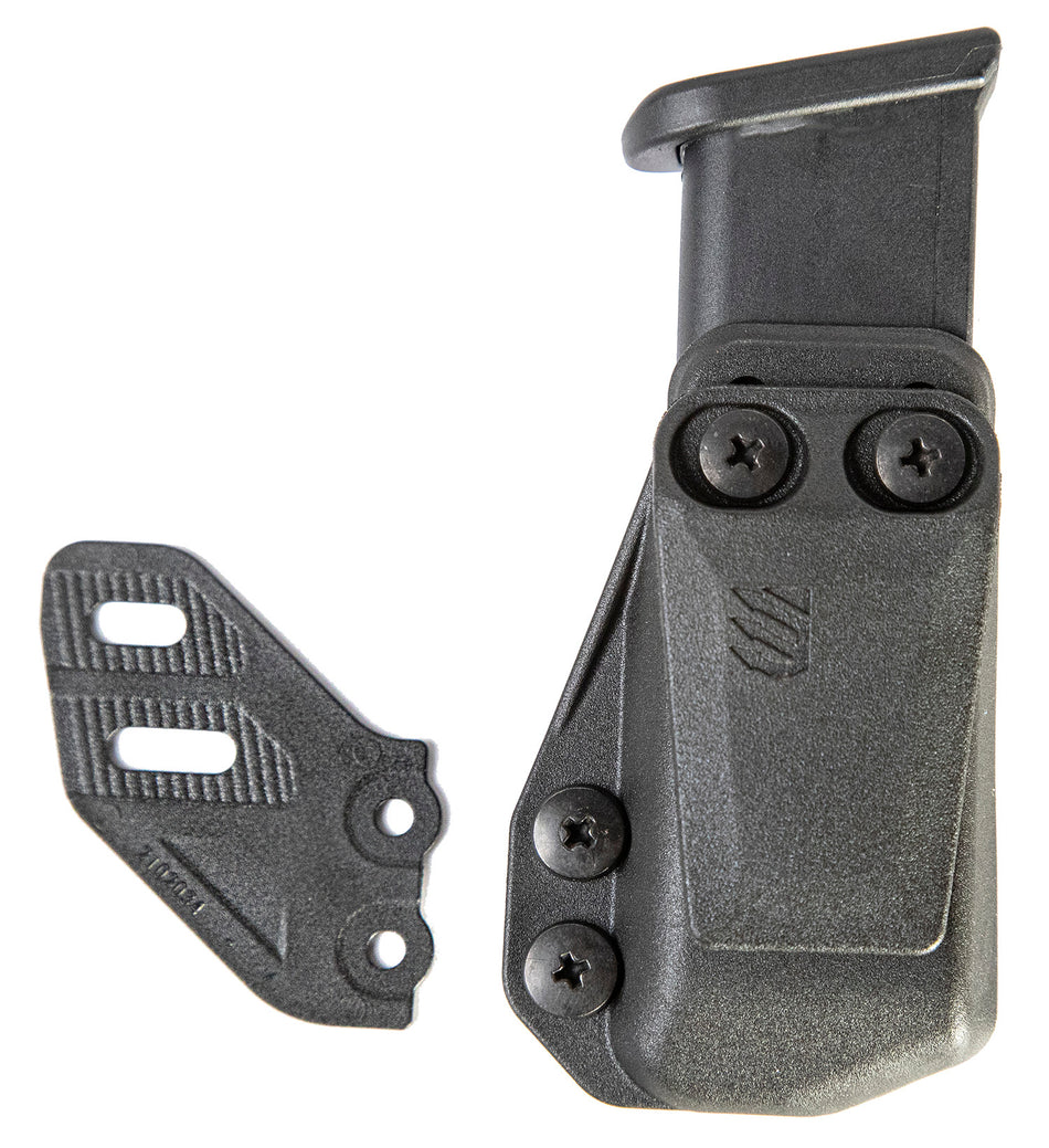 Blackhawk 416A02BK Stache IWB Double Stack Mag Carrier Belt Clip 1.5" Black Polymer