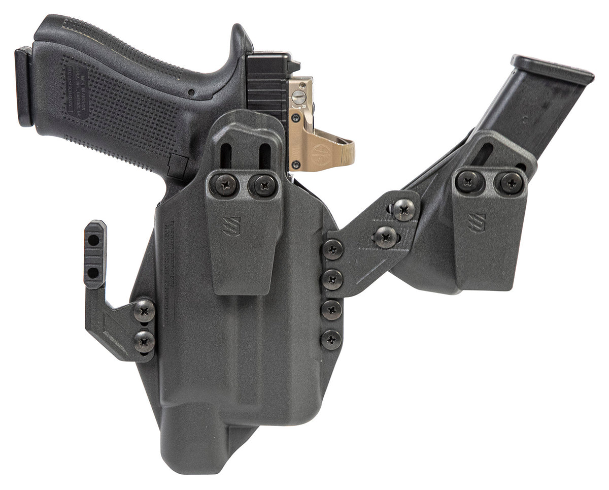 Blackhawk Stache IWB Holster Size 63 Black Polymer Belt Clip Fits S&W M&P Shield w/Crimson Trace Laser Ambidextrous