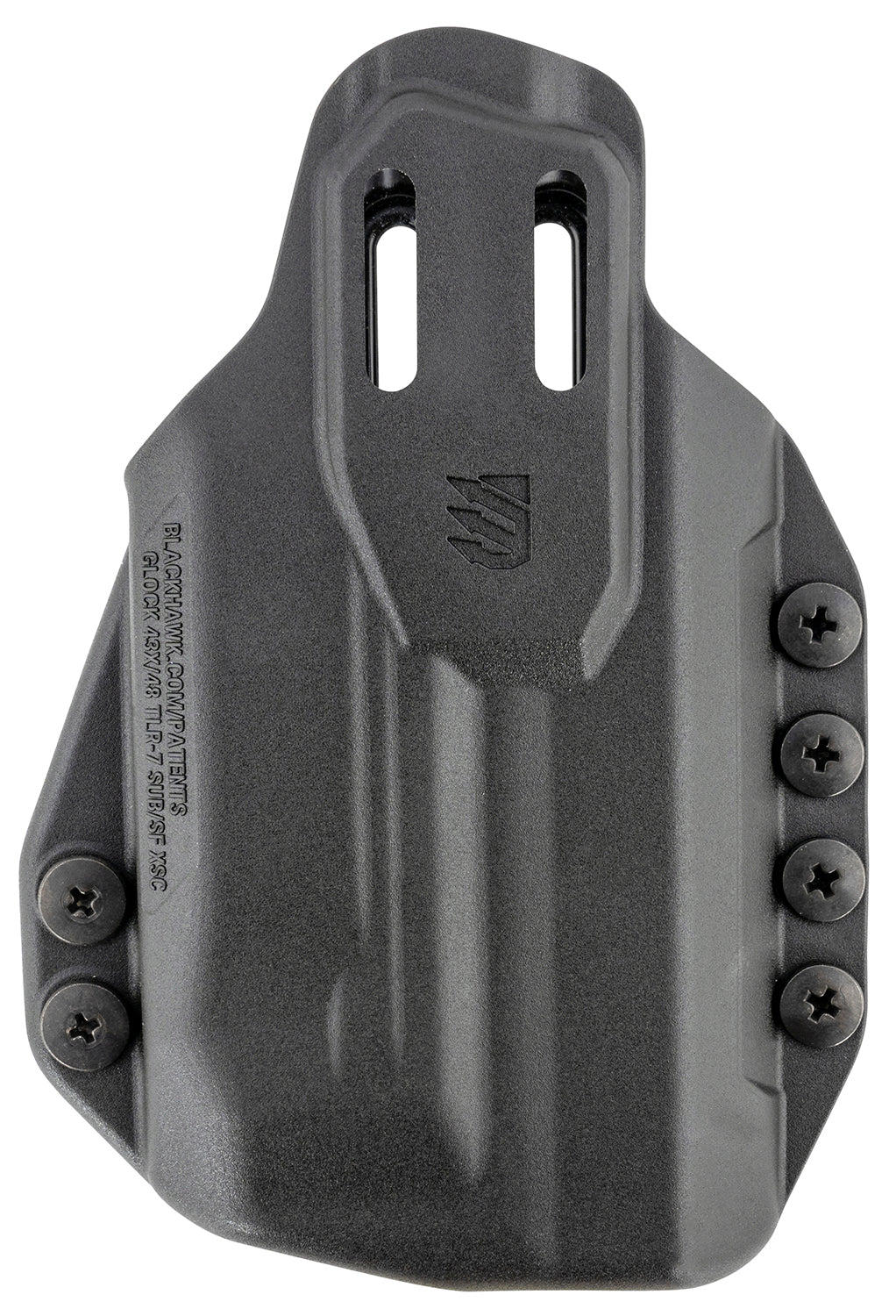 Blackhawk Stache IWB Size 76 Holster Black Polymer Compatible w/Glock 43X/48 w/SureFire XSC Ambidextrous