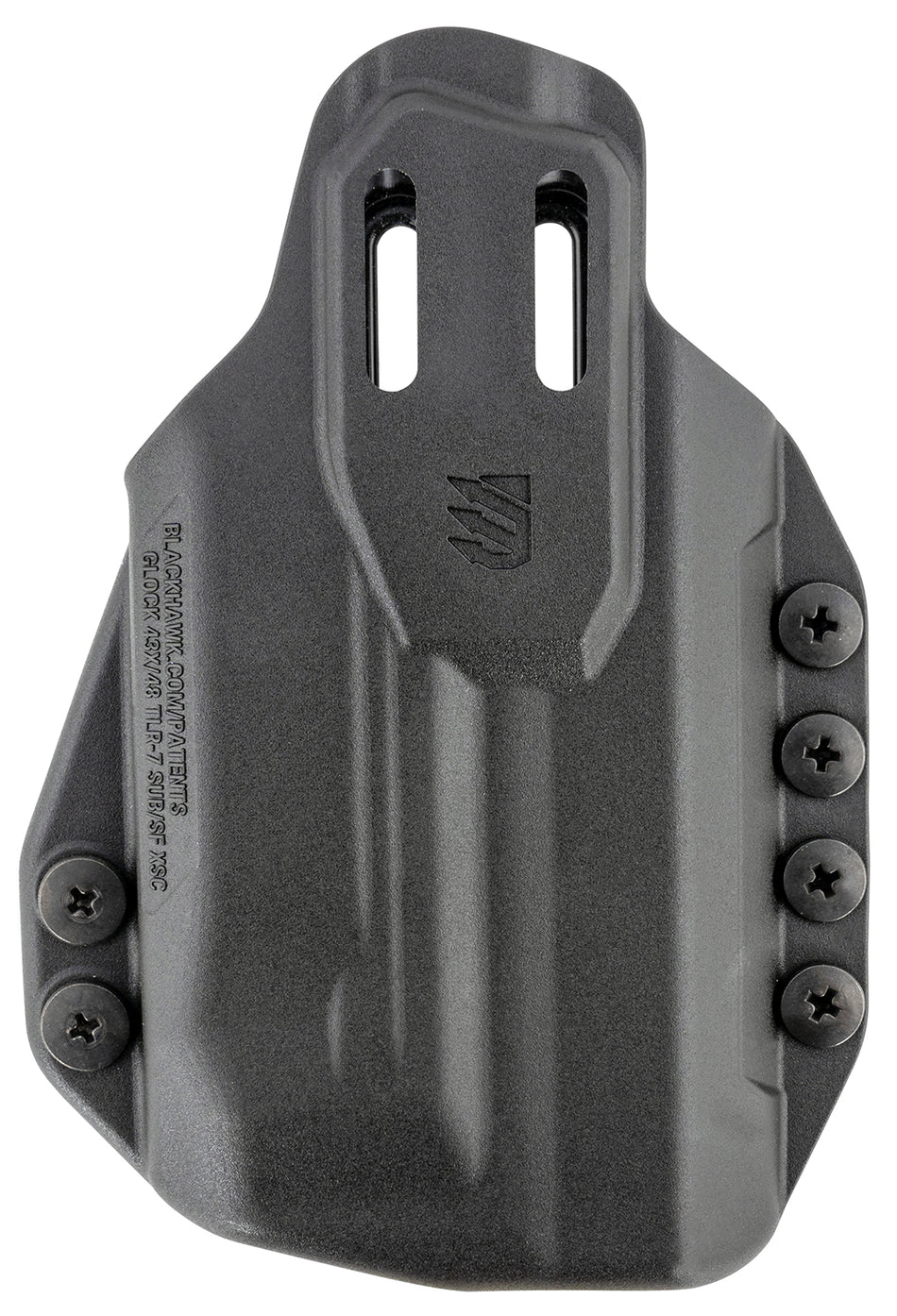 Blackhawk Stache IWB Size 76 Holster Black Polymer Compatible w/Glock 43X/48 w/SureFire XSC Ambidextrous