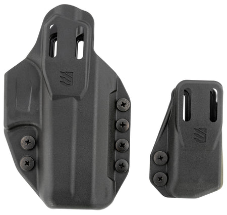 Blackhawk Stache Premium Kit IWB Size 02 Holster Black Polymer Compatible w/Glock 19/23/32/44/45 Includes Mag Carrier Ambi
