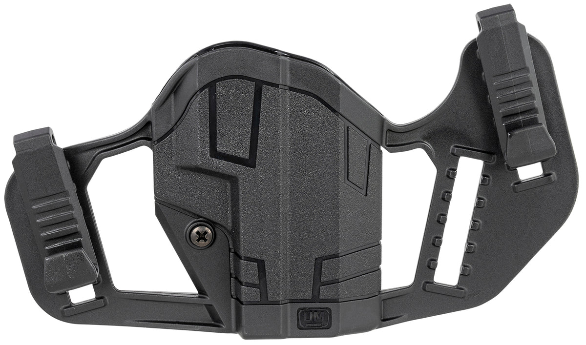 Uncle Mike's 79077 Apparition IWB/OWB Holster Black Polymer Ambidextrous for Glock 43/43X & Springfield Hellcat