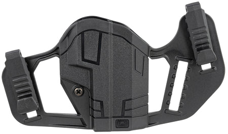 Uncle Mike's 79077 Apparition IWB/OWB Holster Black Polymer Ambidextrous for Glock 43/43X & Springfield Hellcat