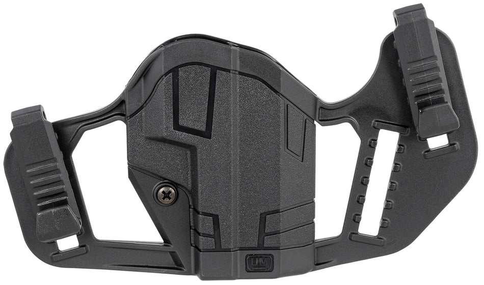 Uncle Mike's 79077 Apparition IWB/OWB Holster Black Polymer Ambidextrous for Glock 43/43X & Springfield Hellcat