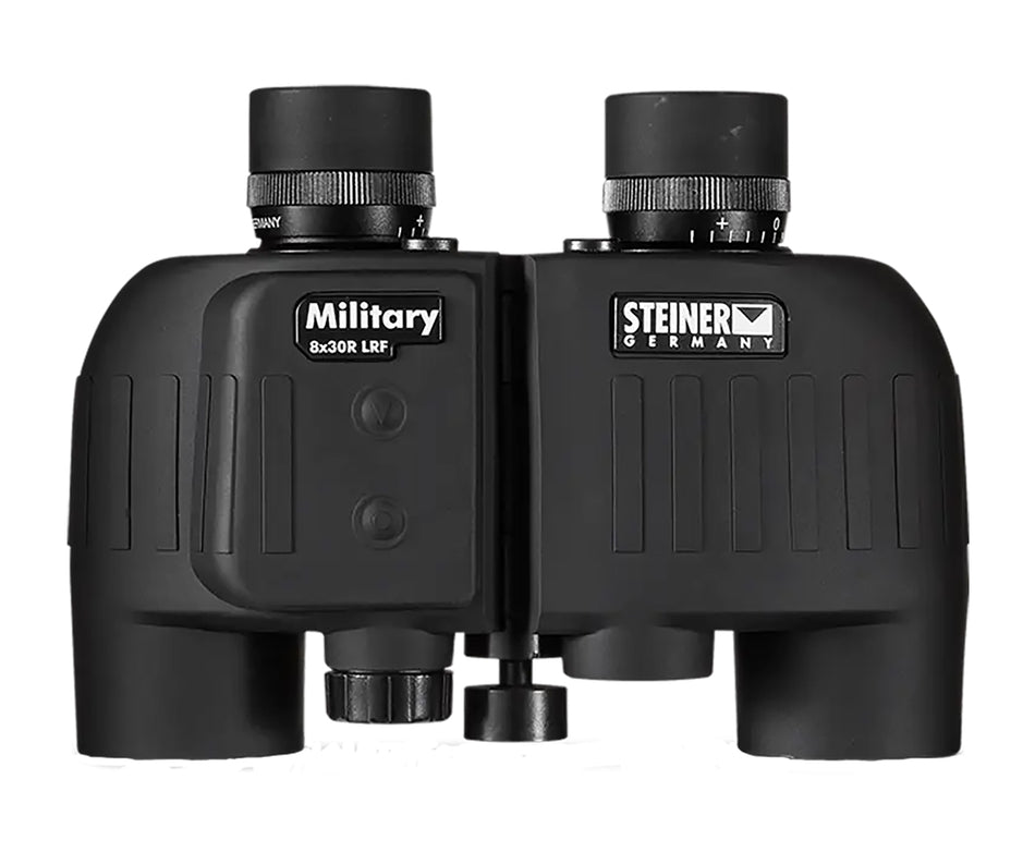 Steiner 2680 M830r Laser Rangefinder Binocular 8x30mm, Mil Radian Reticle, Floating Prism Auto Focus, Black Makrolon w/Rubber Armor