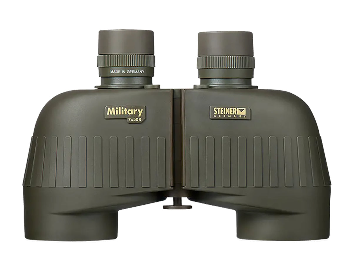 Steiner 2650 M750r Tactical 7x50mm Binocular, Range Finding Reticle, Floating Prism, Green Rubber Armor Makrolon
