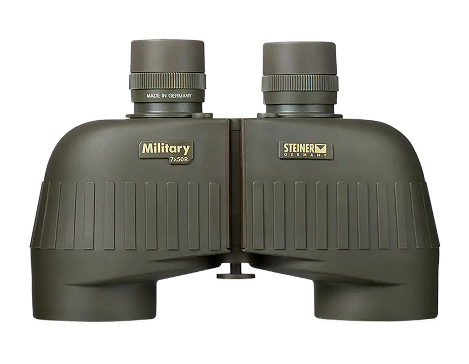Steiner 2650 M750r Tactical 7x50mm Binocular, Range Finding Reticle, Floating Prism, Green Rubber Armor Makrolon