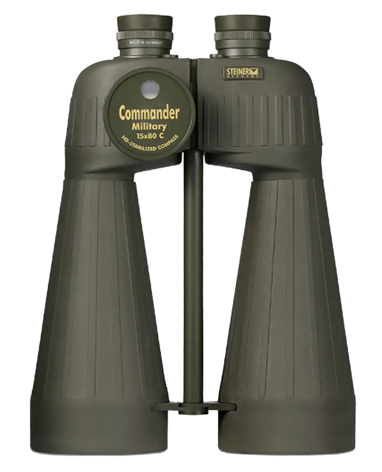 Steiner 2693 M1580 Reticle & Compass 15x80mm Binocular, Range Finding Reticle, Floating Prism, Sports-Auto Focus, OD Green Makrolon w/Rubber Armor