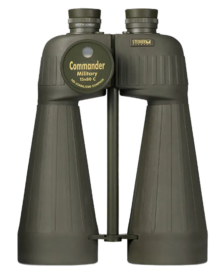 Steiner 2693 M1580 Reticle & Compass 15x80mm Binocular, Range Finding Reticle, Floating Prism, Sports-Auto Focus, OD Green Makrolon w/Rubber Armor