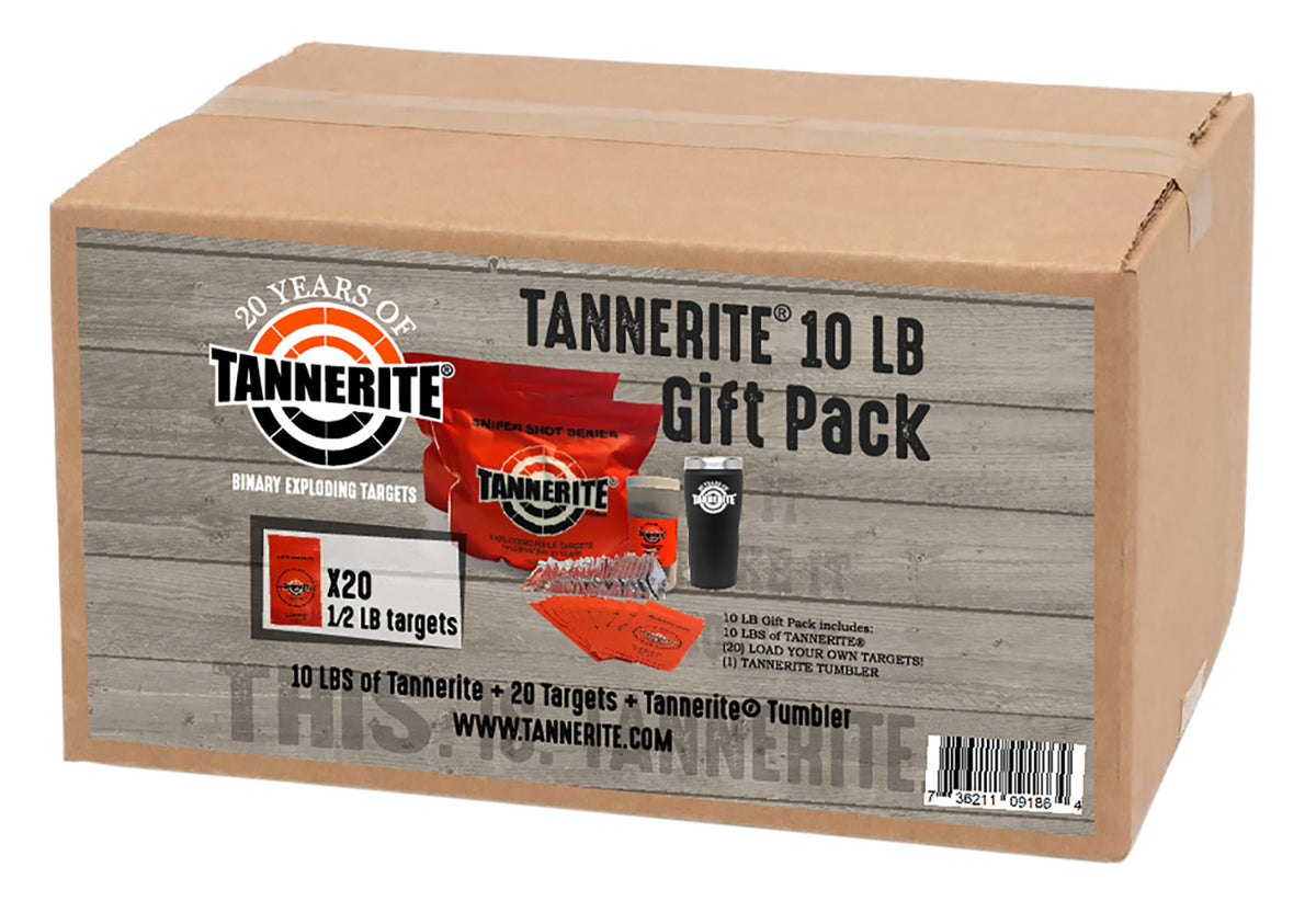 Tannerite GIFTPACK Thermal Tumbler Gift Pack, 10 lb Exploding Target Mix, 20 Target Pouches