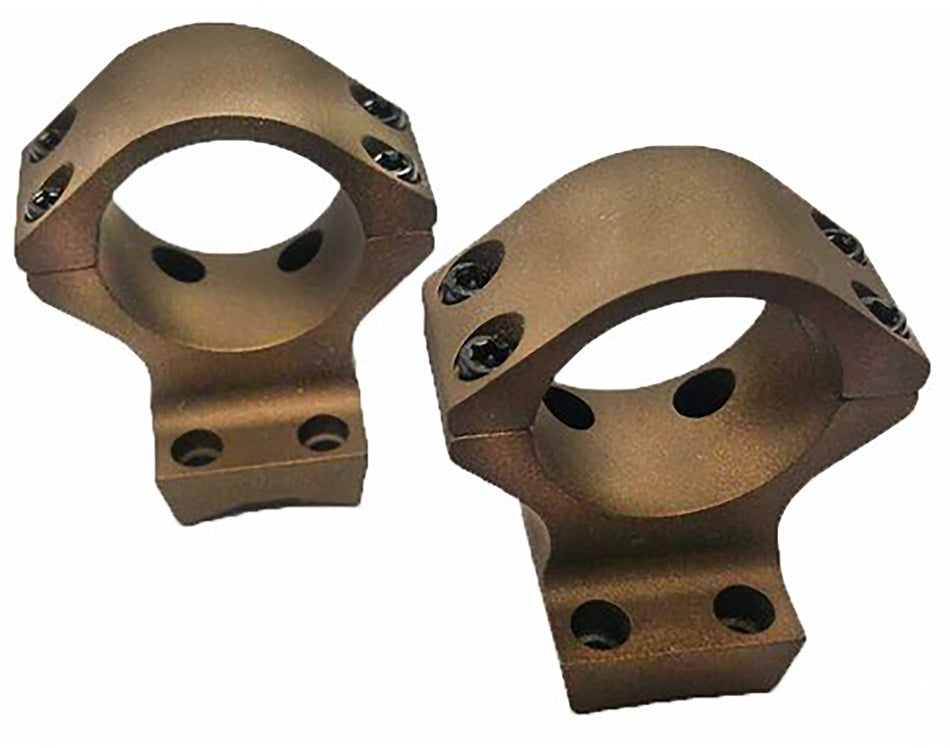 Talley HC730735 Scope Mount/Ring Combo Burnt Bronze Aluminum 30mm Tube X-Bolt Low Rings Short/Long Action 0 MOA