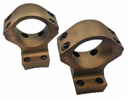 Talley HC740735 Burnt Bronze 30mm Scope Mount/Ring Combo for X-Bolt Medium Rings 0 MOA