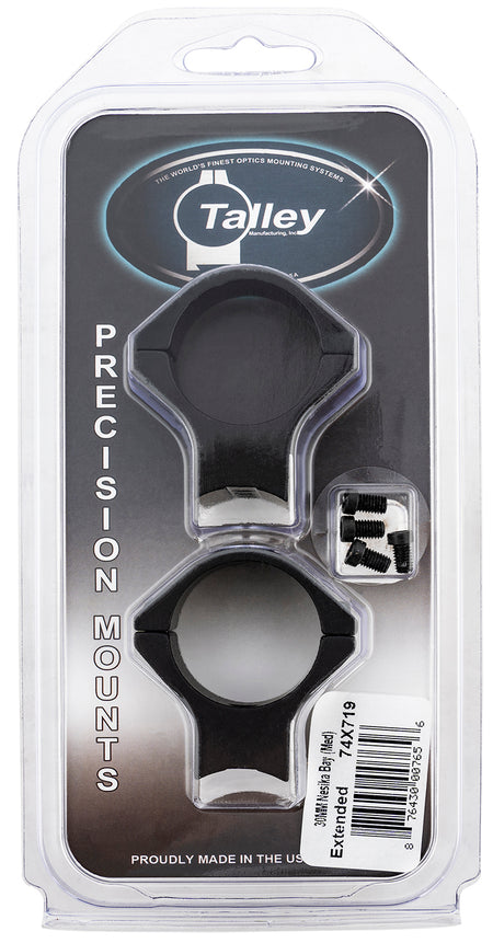Talley 74X719 Savage Scope Mount and Ring Combo Black Anodized 30mm Medium Extended 0 MOA