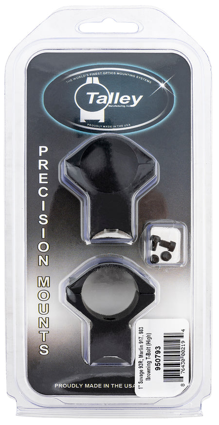 Talley 950793 Savage 93R B.Mag Mark II Scope Mount Ring Combo Black Anodized 1 Inch High Rings