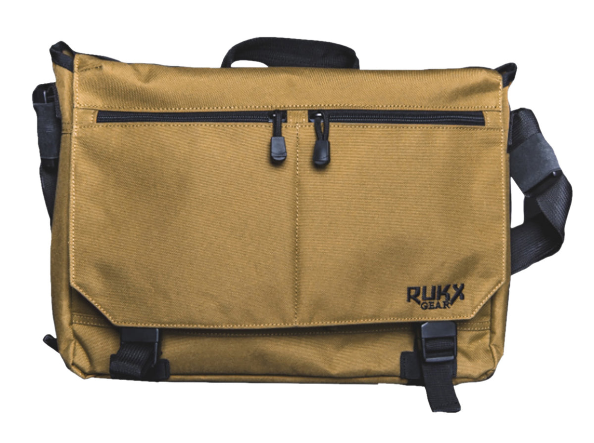 Rukx Gear ATICTBBT Discreet Carry Business Bag Tan Shoulder Sling