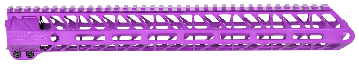 Timber Creek Outdoors Enforcer 15 Inch M-LOK Hand Guard Purple Anodized AR-Platform