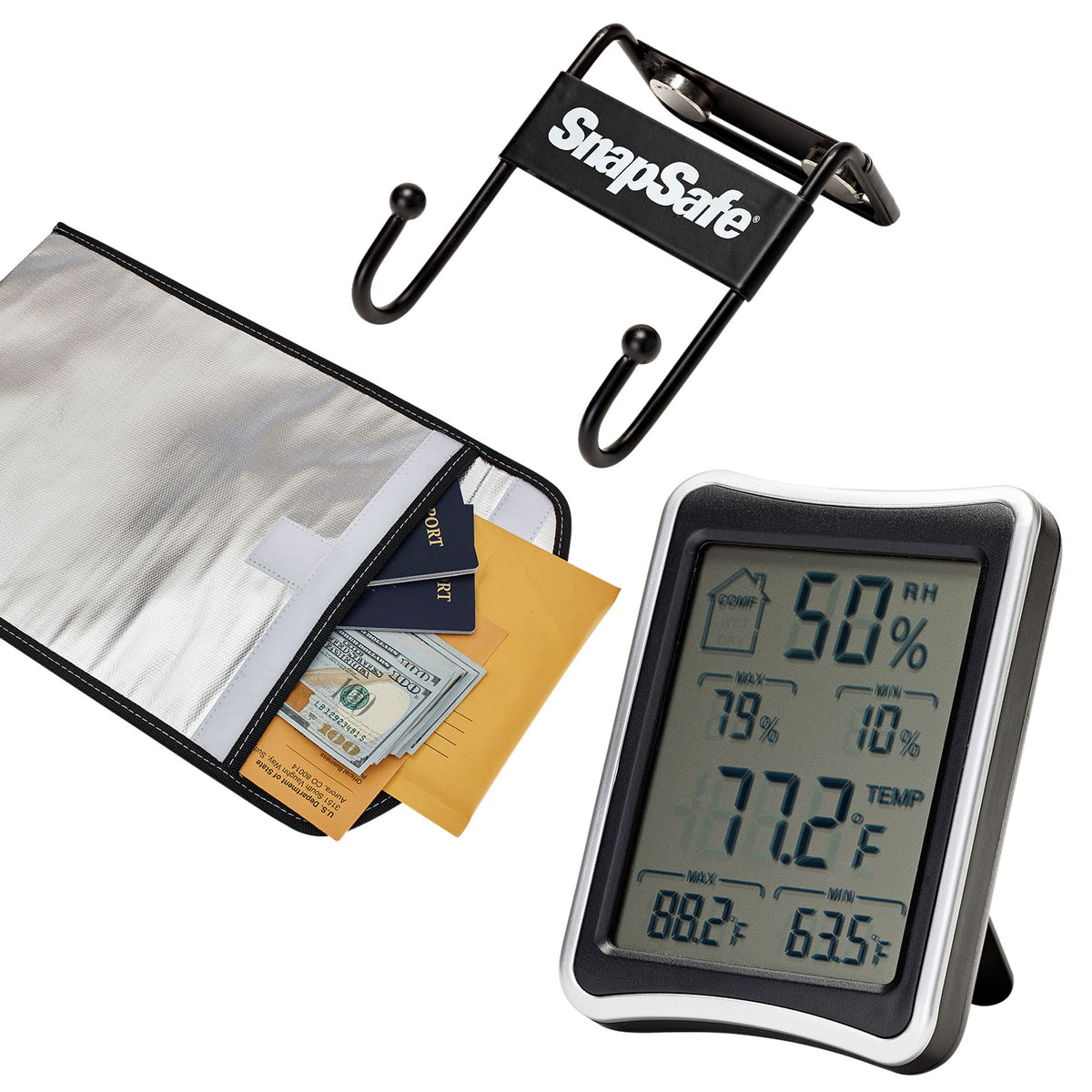 Hornady 75850 Safe Accessory Pack with Dehumidifier, LED Light Strip and Hygrometer