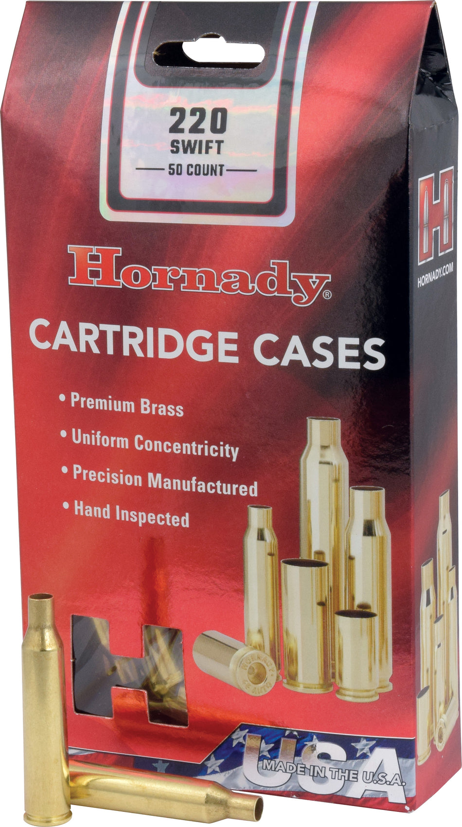 Hornady Unprimed Brass 220 Swift 50-Count