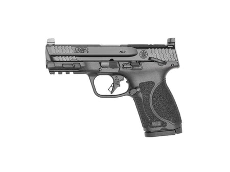 Smith & Wesson 13568 M&P M2.0 Compact 9mm Luger 15+1, 4" Black Armornite 4" Stainless Steel Barrel & Optic Ready/Serrated Slide, Matte Black Polymer Frame w/Picatinny Rail