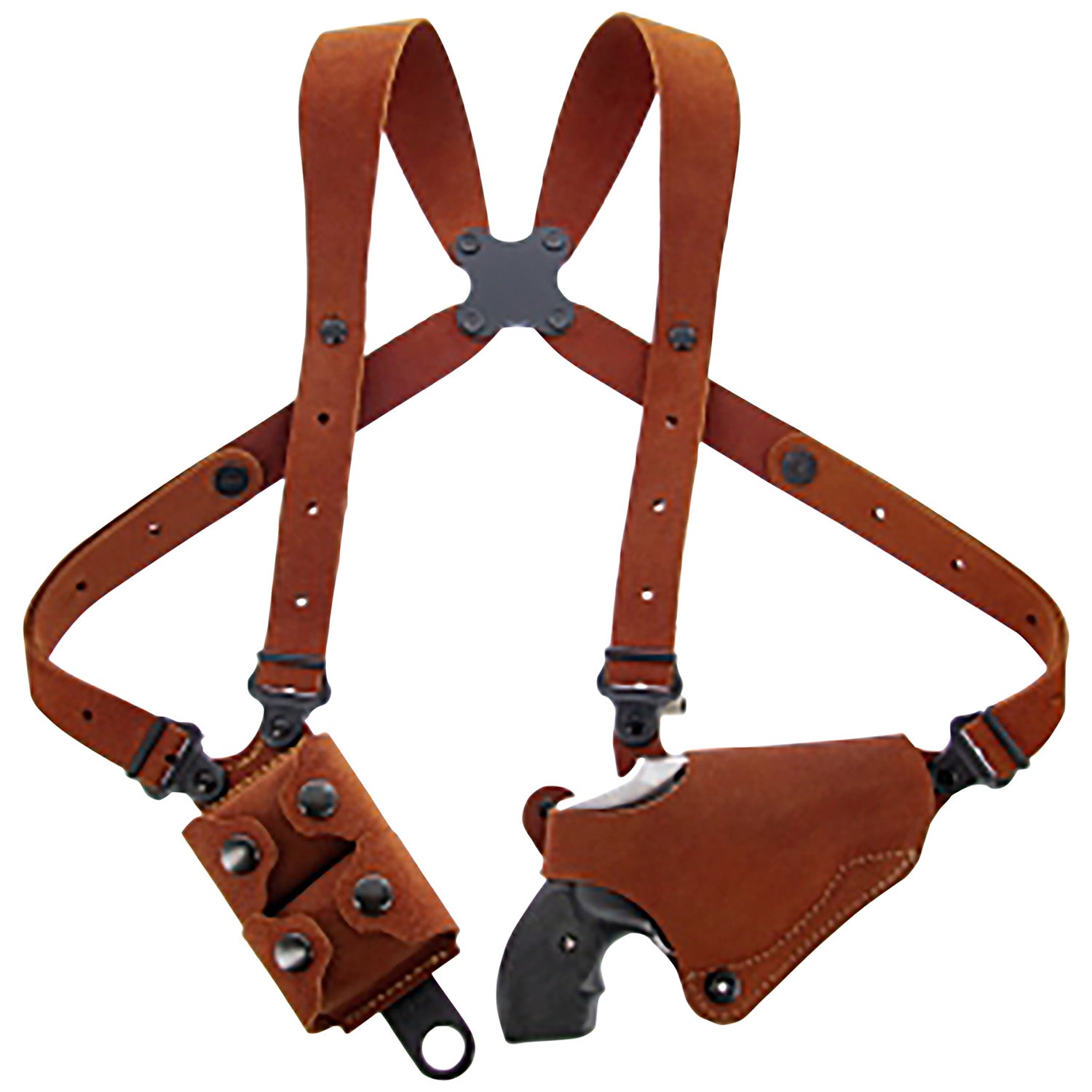 Galco CL2160 Classic Lite 2.0 Shoulder Holster System - Natural Leather, Fits Chest Up To 56", S&W J Frame/Charter Arms Undercover, Right Hand