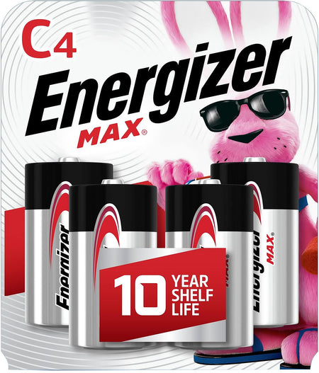 Energizer E93BP4 MAX C Alkaline Batteries 1.5V 4-Pack