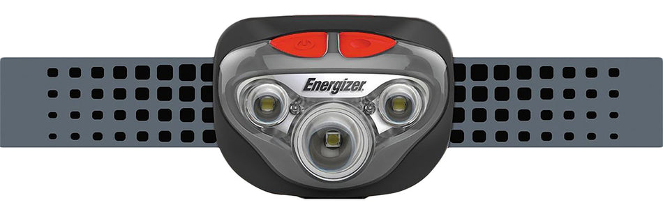 Energizer HDDIN32E Vision HD+ Focus LED Headlamp 400 Lumens Red/White Gray 85 Meter Beam