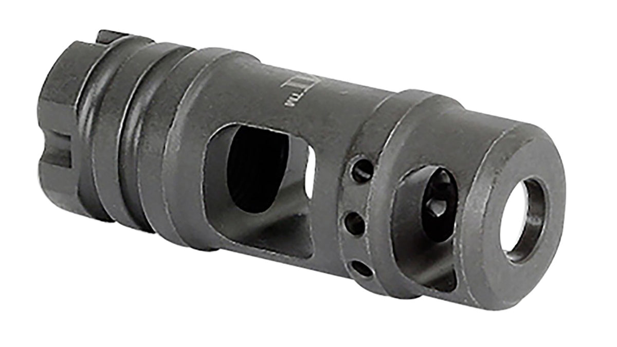 Midwest Industries MIMB6 AK Muzzle Brake Black Phosphate Steel M14x1 LH Threads for 30 Cal AK-Platform