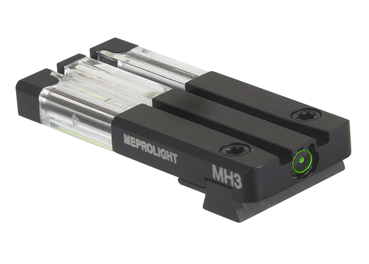 Meprolight USA 631163108 FT Bullseye Rear Sight Green Tritium/Fiber Optic Black Frame Sig Sauer P365