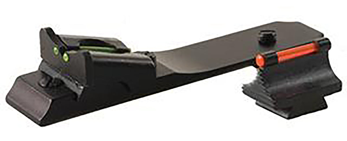 TruGlo TGTG112 Lever Action Rifle Sight Set Black 3-Dot Red Front & Adjustable Green Rear for Winchester/Henry/Marlin