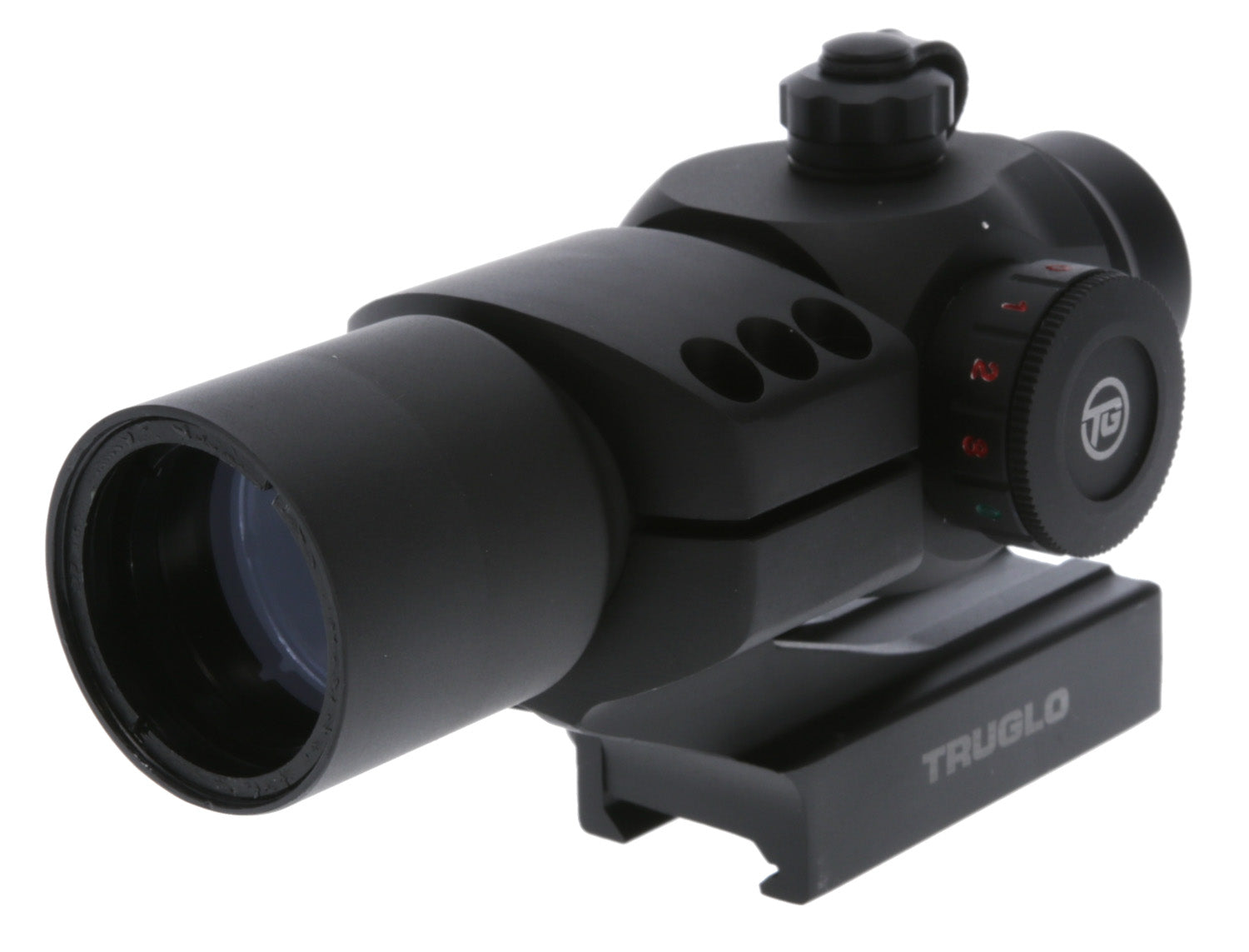 TruGlo TG-TG8230RB Triton 1x30mm 3 MOA Tri-Color Illuminated Dot Sight Black Anodized