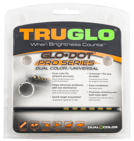 TruGlo TG-TG104D Glo-Dot Pro Series Universal Dual Fiber Optic Shotgun Sight