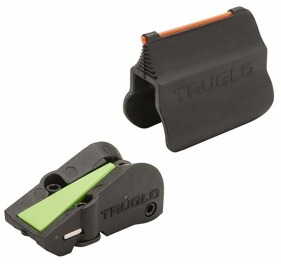 TruGlo TGTG940 F.A.S.T. Universal Shotgun Sight Set Red Fiber Optic Front & Green Ramp Rear