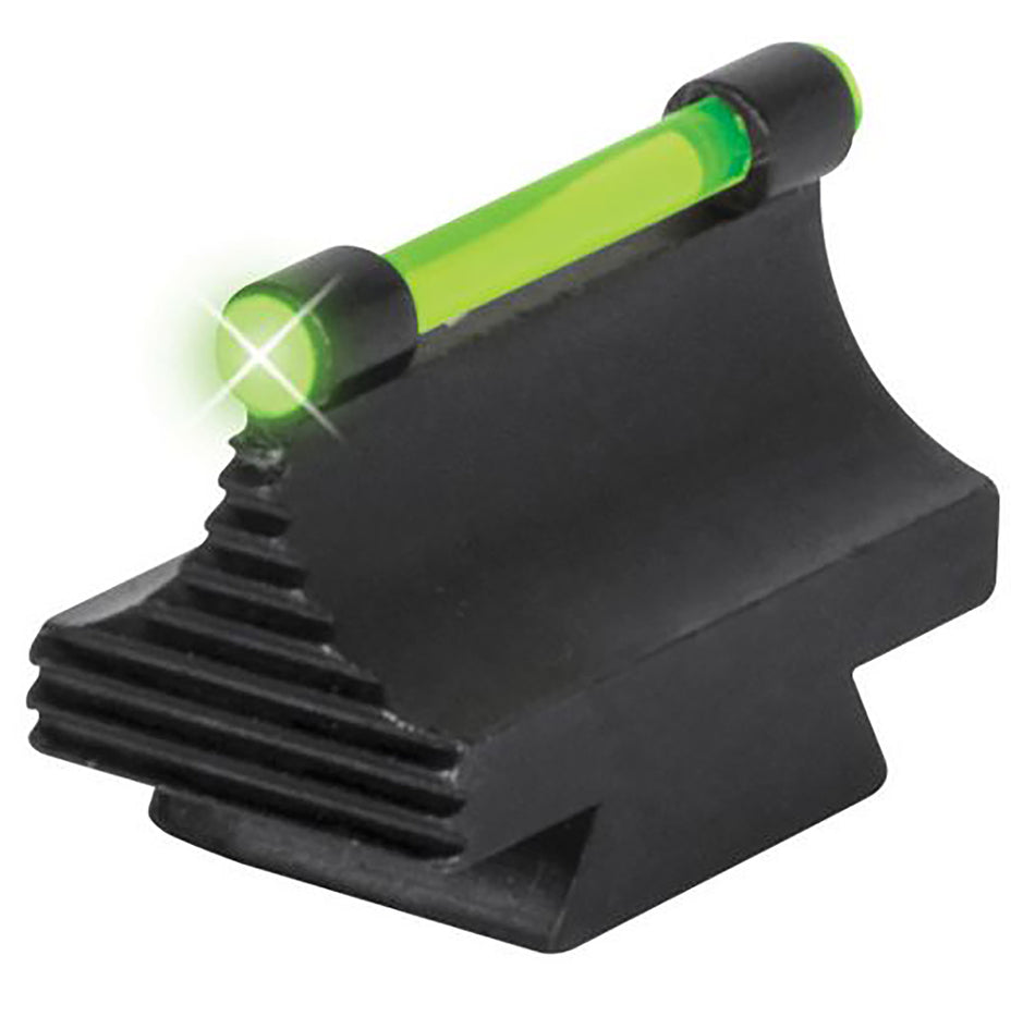 TruGlo TGTG95500RG 3/8in Dovetail Front Sight Black 0.500in Green Ramp Fiber-Optic for Rifle
