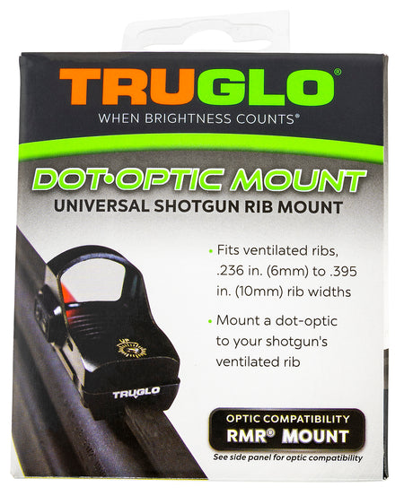 TruGlo TGTG8954U2 Universal Shotgun Rib Mount for Trijicon RMR Red Dot Black