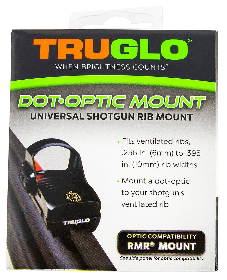 TruGlo TGTG8954U2 Universal Shotgun Rib Mount for Trijicon RMR Red Dot Black