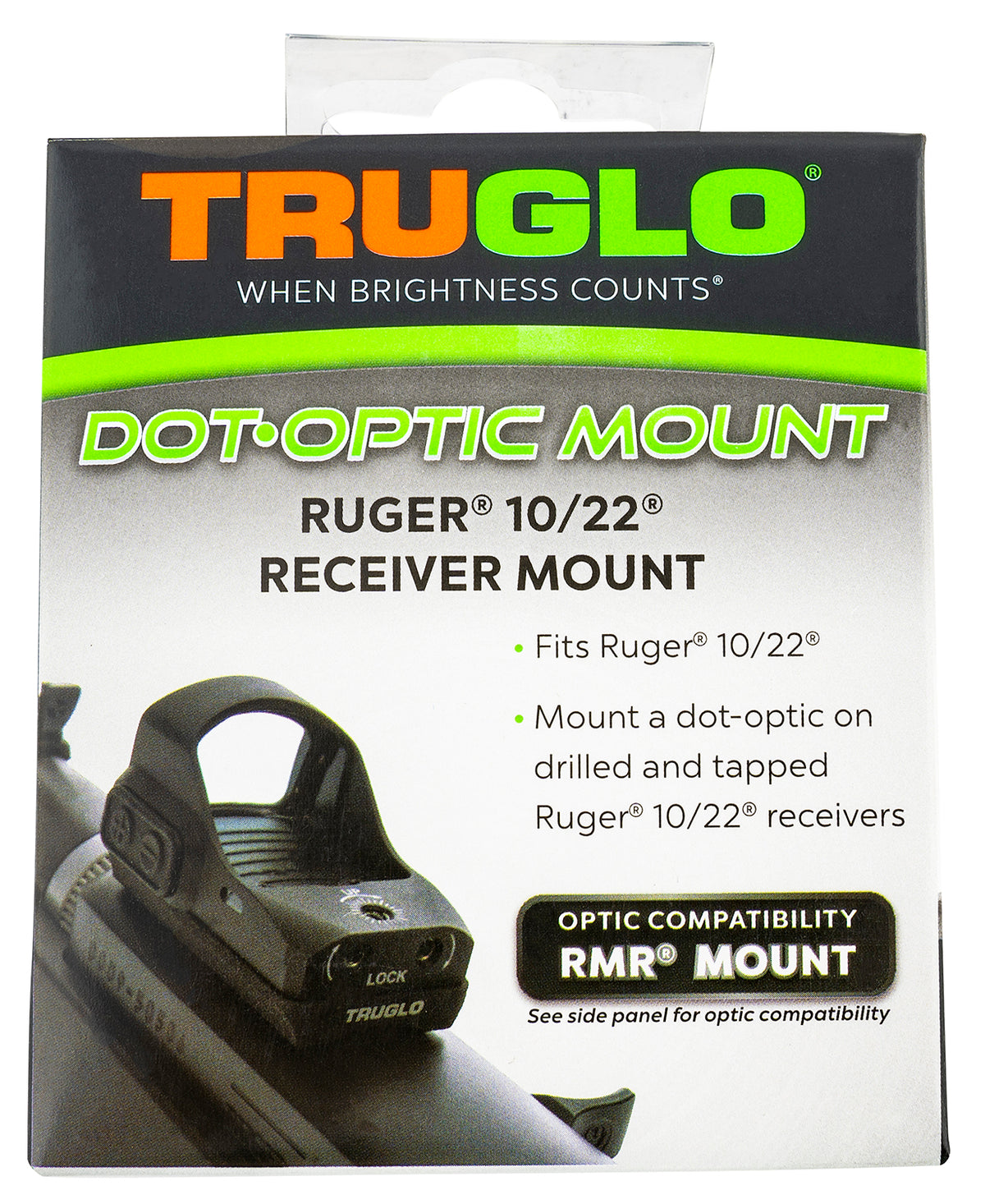 TruGlo TG-TG8955RU2 Rifle Receiver Mount for Ruger 10/22 - Trijicon RMR