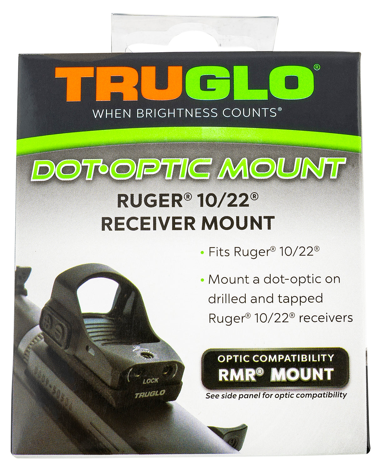 TruGlo TG-TG8955RU2 Rifle Receiver Mount for Ruger 10/22 - Trijicon RMR